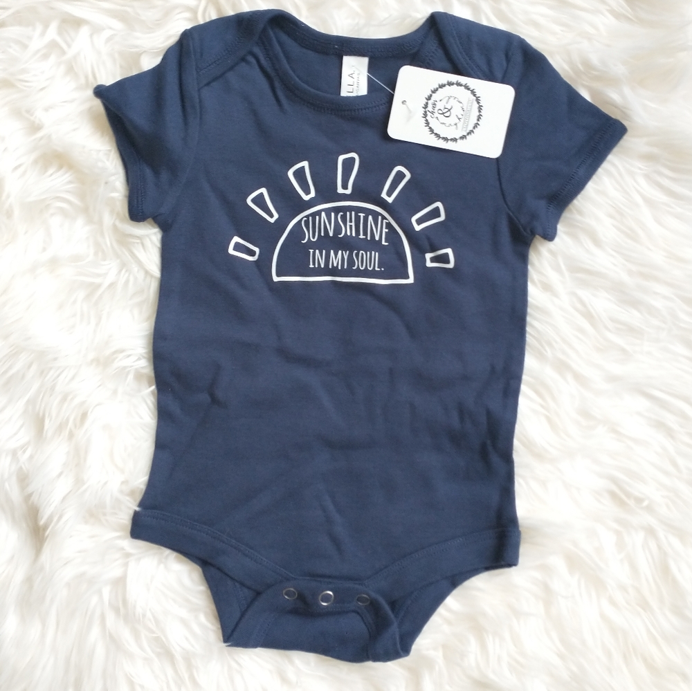 NWT Navy Baby Unisex Onesie